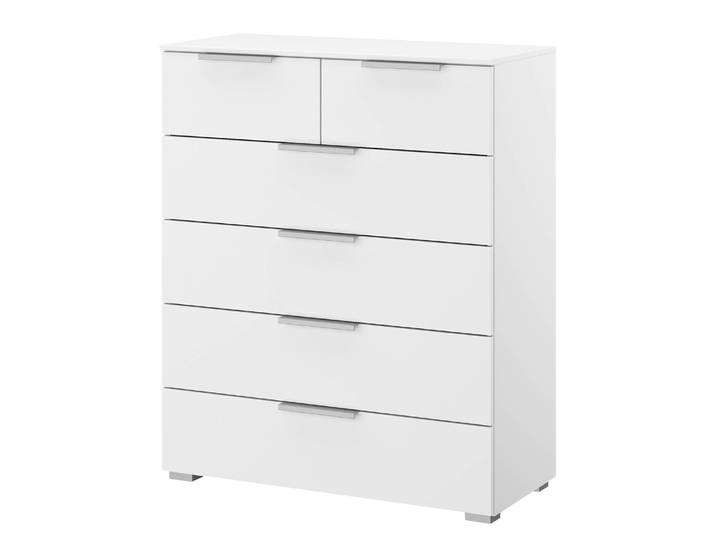 Buffet x4+2 80 x 100 x 42cm Blanc/Blanc alpin Aluminium