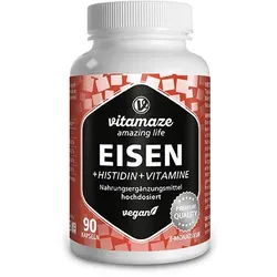 EISEN 20 mg+Histidin+Vitamine C/B9/B12 Kapseln 90 St