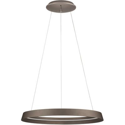 NOVA LUCE Pendelleuchte "ORMI", taupe, 1, Ø 60cm H: 150cm, 1 Stk., Leuchten, Pendelleuchte