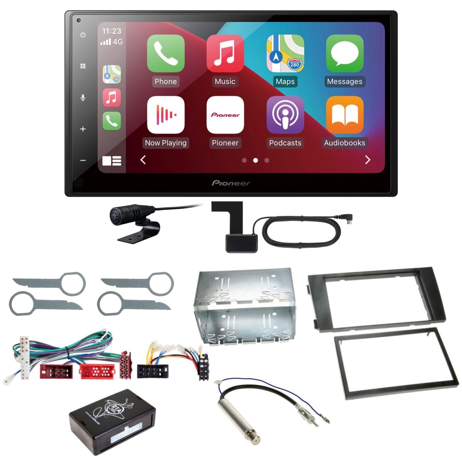 Pioneer SPH-DA160DAB Android Auto CarPlay Einbauset für Audi A6 4B