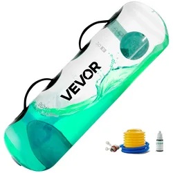 VEVOR Wassergewichte Aquabag Trainings-Powerbags, 22,68 kg verstellbares tragbare Fitnessgeräte für Stabilität und Ganzkörpertraining, für Gleichgewichtstraining, Fitnessstudio-Übungen, klar