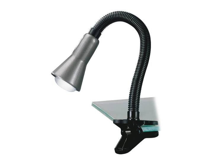 Klemmleuchte Flexo IV 8 x 30 x 30cm Schwarz Kunststoffart: Polycarbonat Material: Kunststoff E14