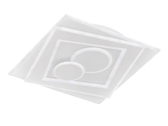 Fischer & Honsel 20136 Plafonnier\, Métal\, Blanc\, 50\,2 x 50\,2 x 6\,4 cm (LxBxH)
