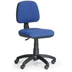 Bürostuhl MILANO ohne Armlehnen, blau