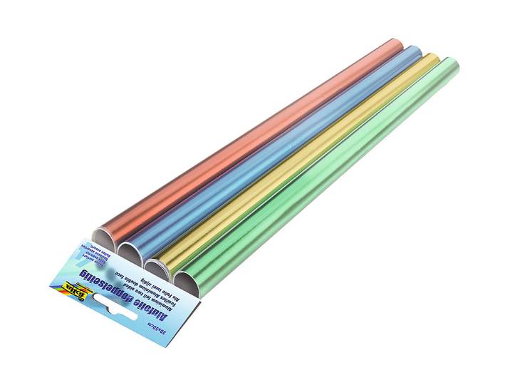 Folia Alufolie in Kleinrolle Farbig 30 × 50 cm