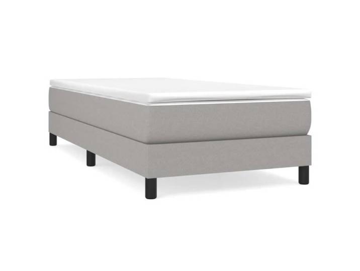 Cadre de lit tapissier - OMABETA - Gris clair - 90x200 cm - Meubles haut de gamme