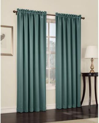 Porch & Den Inez Rod Pocket Room Darkening Window Curtain Panel, Single Panel