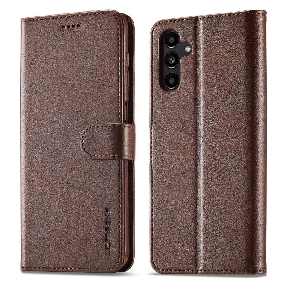 LC.Imeeke Galaxy A35 - Leder Etui Hülle dunkelbraun (Samsung Galaxy A35) (660173527B)