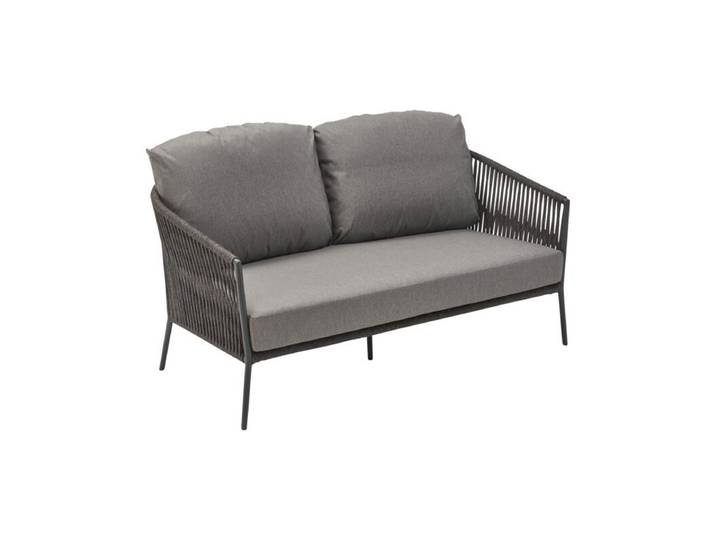 CASA DOMA Falcone Loungesofa - Rope anthrazit Modern Country, Organic Modern