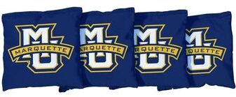 Skip's Garage Marquette Golden Eagles Blue Cornhole Bags