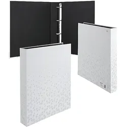 Herma Fotobook A4, 46 mm Rückenbreite 4D-Ring Karton weiss veredelt