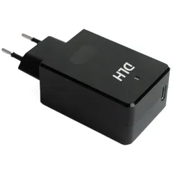 DLH Ac Power Adapter USB-C 65W Pd (65 W, 1 Port), USB Ladegerät, Schwarz