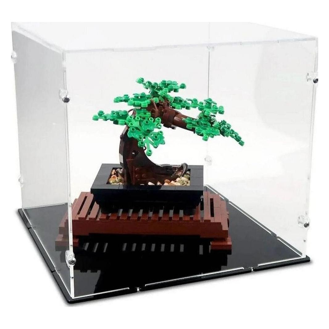iDisplayit Acryl-Display für LEGO 10281 Bonsai Baum (Mit schwarzem Boden) (120175)