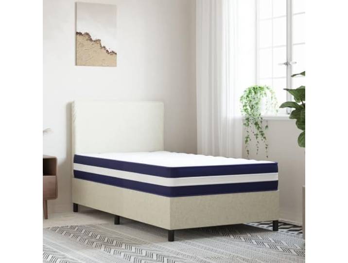 HBBMGYD Taschenfederkernmatratze, mittelhart, 80 x 200 cm, 7 Stützzonen Atmungsaktiver Stoff, hautfreundlich, langlebig, für den Hausgebrauch, zusammengerollt in der Box, einfache Installation