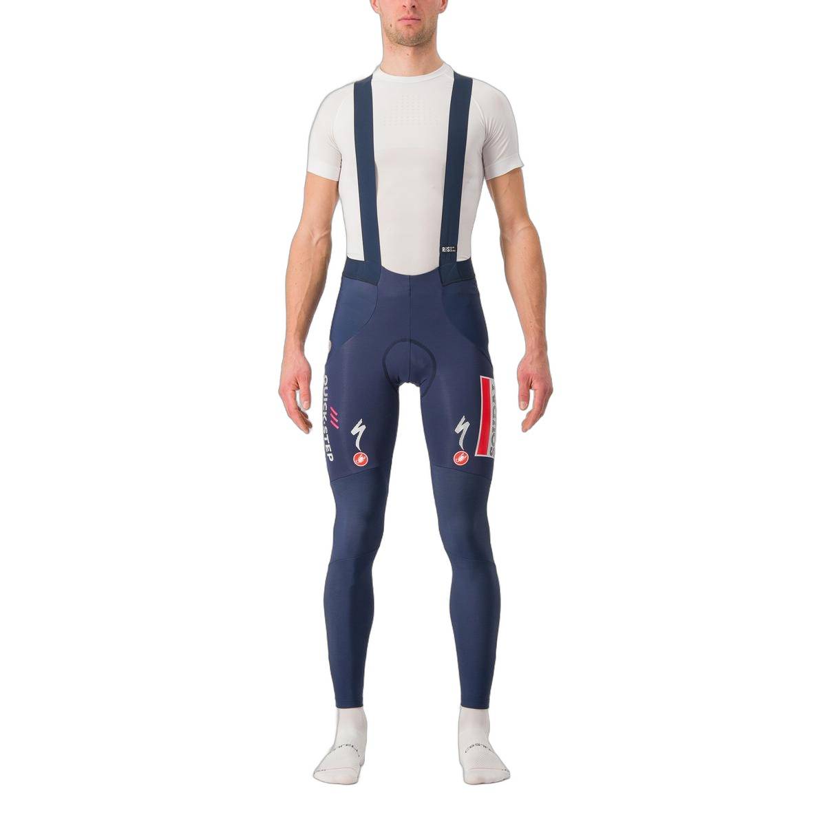Calção Longo Castelli Sorpasso RoS Azul Belgian Soudal Quick-Step, Tamanho M Homem