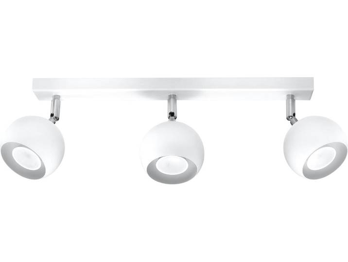 Plafonnier OCULARE 3 blanc 3xGU10 10W acier 16x10x45cm Sollux Lighting
