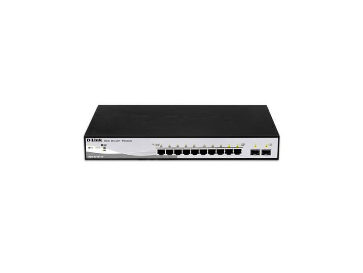 D-Link DGS-1210-10, Géré, L2, Gigabit Ethernet (10/100/1000), Full duplex, Grille de montage, 1U