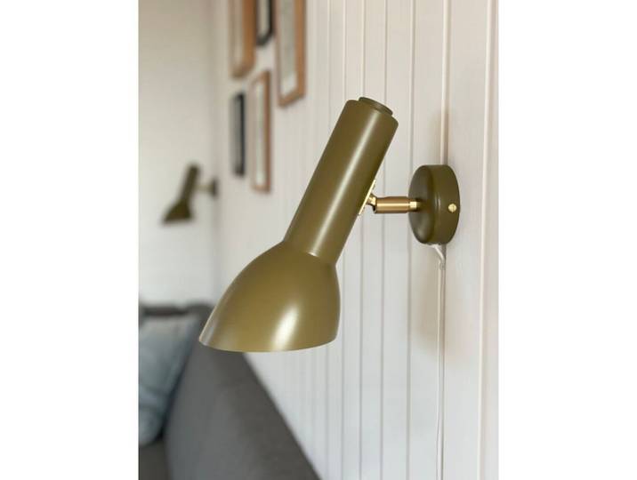 Oblique Wandleuchte HW Brass/Olive Green - Cph Lighting - Wohnzimmer - Aluminium
