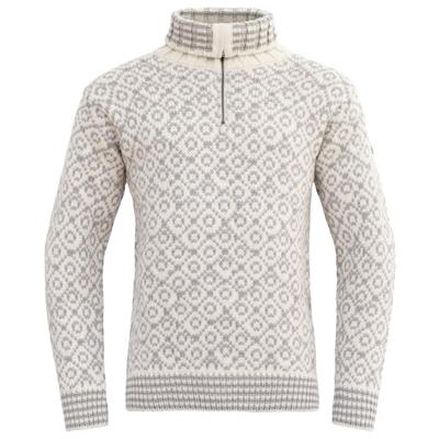 Devold - Svalbard Sweater Zip-Neck - Wollpullover Gr M grau