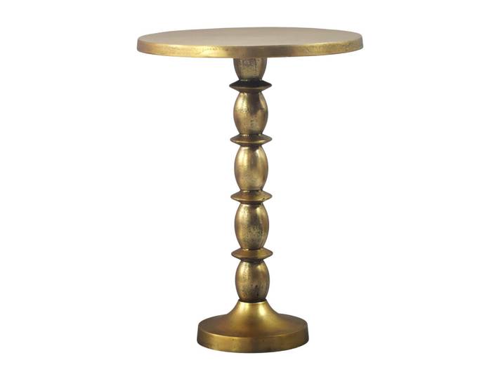 Livetastic Beistelltisch, Gold, Metall, rund, rund, 40x56x40 cm, einfacher Aufbau, Wohnzimmer, Wohnzimmertische, Beistelltische, Beistelltische Metall
