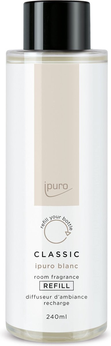 Ipuro Classic Blanc geurstokjes refill 240 ml