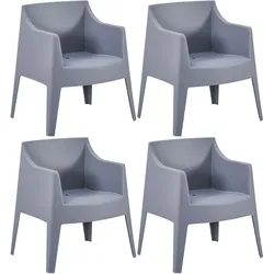 CLP 4er Set Stühle Bartal   Farbe: grau
