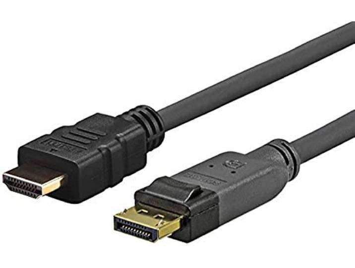 VivoLink 2.0 m Displayport - DVI-D 2 m zwart - Videokabel-adapter (2 m, DisplayPort, DVI-D, mannelijk, goud)