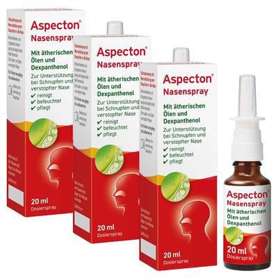 Aspecton Nasenspray entspricht 1,5% Kochsalz-Lsg. 3x 3x20 ml