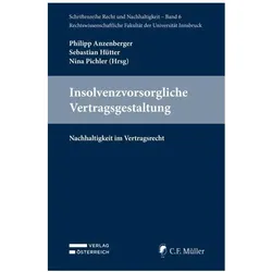 InsolvenzvorsorglicheVertragsgestaltung, Fachbücher von Sebastian Hütter, Nina Pichler, Philipp Anzenberger, Hütter