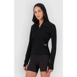 Mons Royale Bella Merino Hood Funktionsshirt black Gr. M