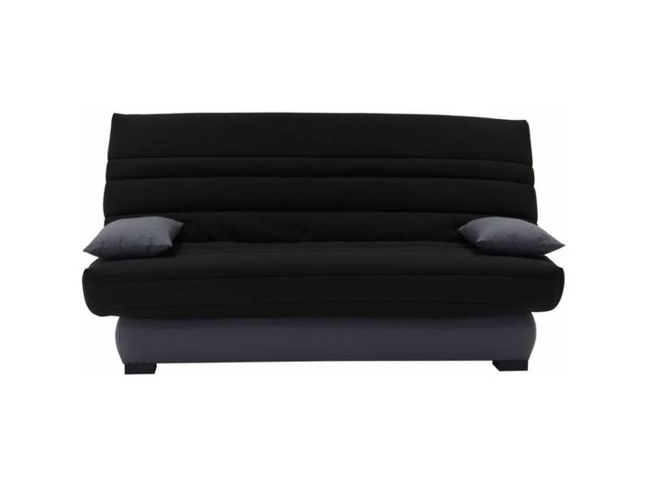 Banquette-lit clic-clac DALLAS tissu noir