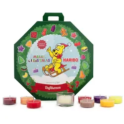 Haribo™ Adventskalender mit 24 Teelichtern