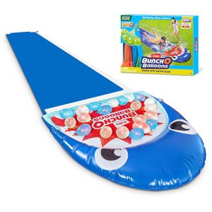 Zuru Wasserrutsche Bunch O Balloons Hai, 480 cm, mit 100 Wasserballons & Sprinkler, 1 Bahn