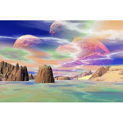 Papermoon "PLANETEN-FUTURISTISCH WELTRAUM MOND GALAXIE UNIVERSUM"