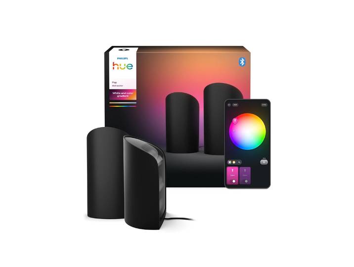 PHILIPS HUE LED Tischleuchte Play Wallwasher duo , schwarz, 2, H: 15,7cm, Leuchten, LED Tischleuchte
