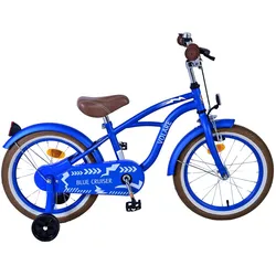 Volare Blue Cruiser Kinderfahrrad 16 Zoll Mädchen Jungen Größe 105 - 120 cm ab 4 Jahre Fahrrad leicht