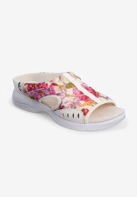 Women's The Tracie Slip On Mule by Easy Spirit in White Floral (Size 11 M)