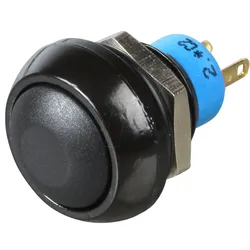 IP R3S SW - Drucktaster rund, Ø12mm, 0,2A-250VAC sw