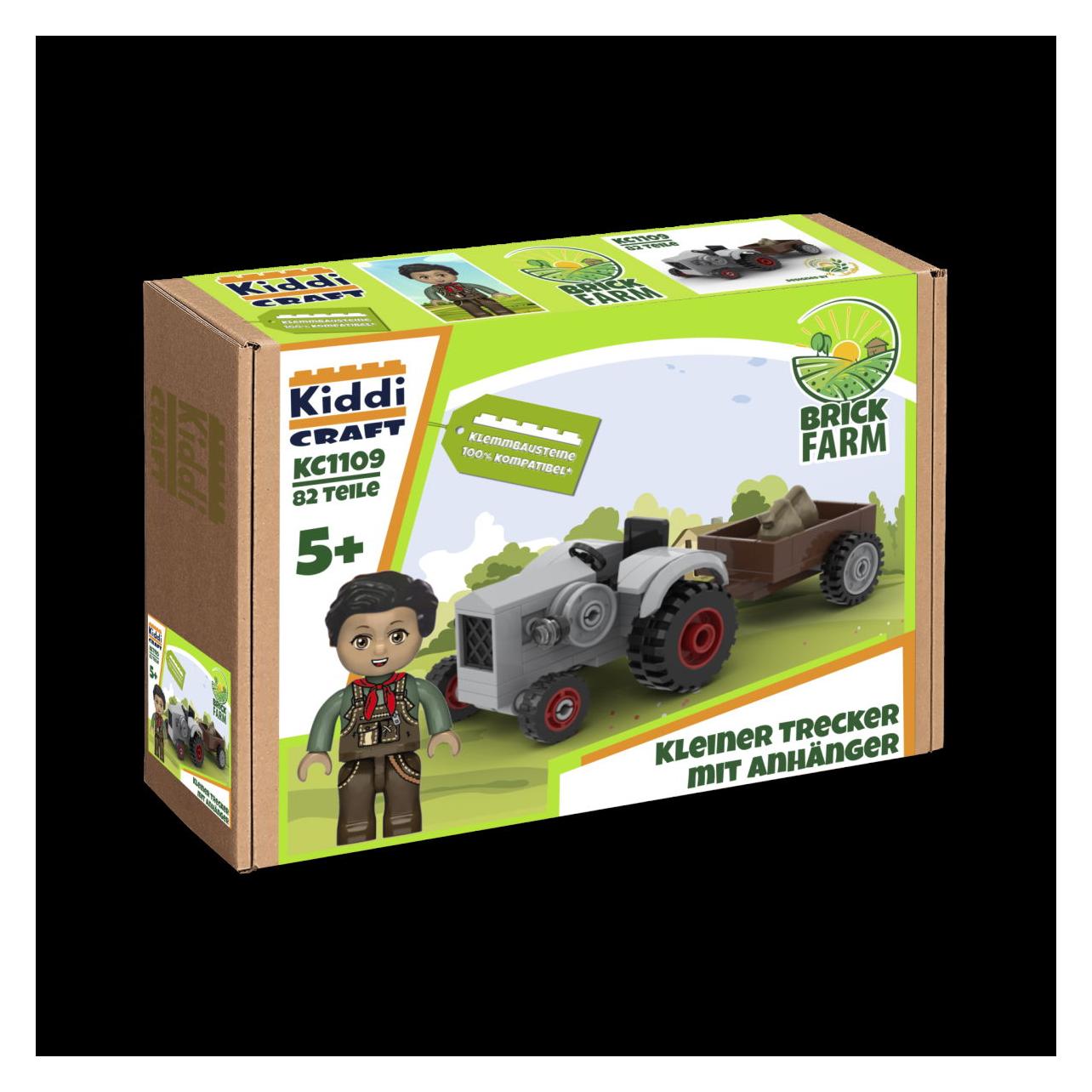Kiddicraft Kleiner Trecker mit Anhänger (KC1109)