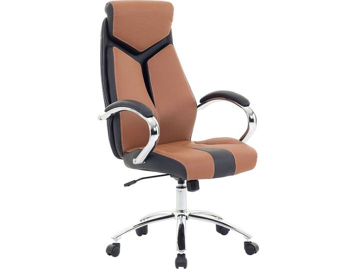 BELIANI Bürostuhl Braun höhenverstellbar bequemer Drehstuhl Modernes Design