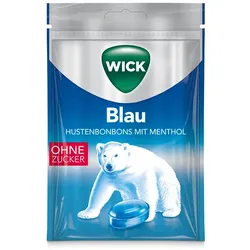 WICK BLAU Menthol Bonbons o.Zucker Beute 72 g
