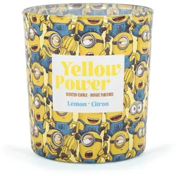 Fragrance and Style GmbH Duftkerze Minions, fruchtig, 110g, Paraffinwachs, Glas, erfrischend, Deko, Kinderzimmer, H7xB7.5xT7cm, Gelb