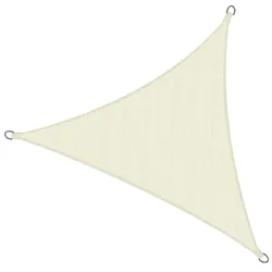 SONNENSEGEL SolVision HS9 300/300/300 cm dreieckig Creme HDPE