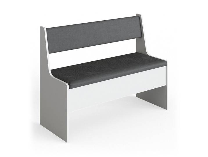 Vicco Esszimmer-Bank Roman Weiß 41.5 x 106.6 cm, Rechteckig, 41.5x50x41.5 cm, Esszimmer, Bänke, Sitzbänke