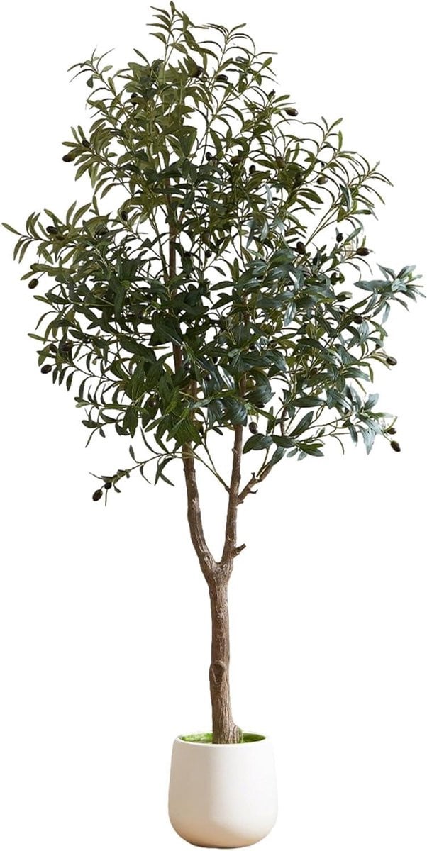 Decoratieve Kunstmatige Olijfboom - Groen - Hoogte: 180 cm
