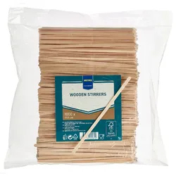 METRO PROFESSIONAL Rührstäbchen, Holz, bioabbaubar, 17.8 cm, 1000 Stück