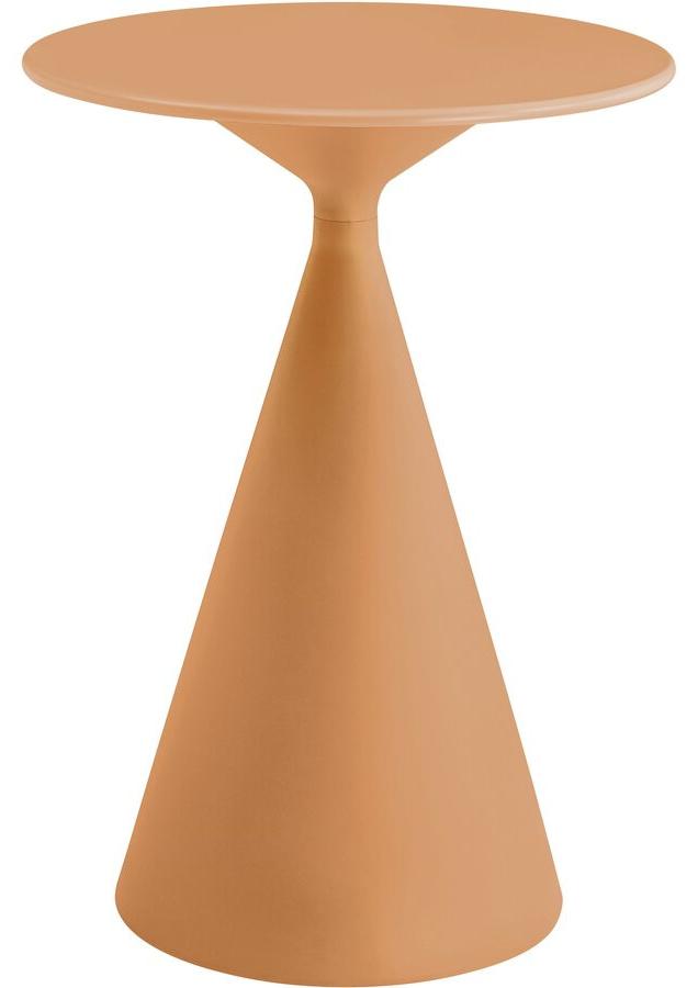 Hoher Garten-Bistrotisch ⌀80 cm "Néora" - Orange