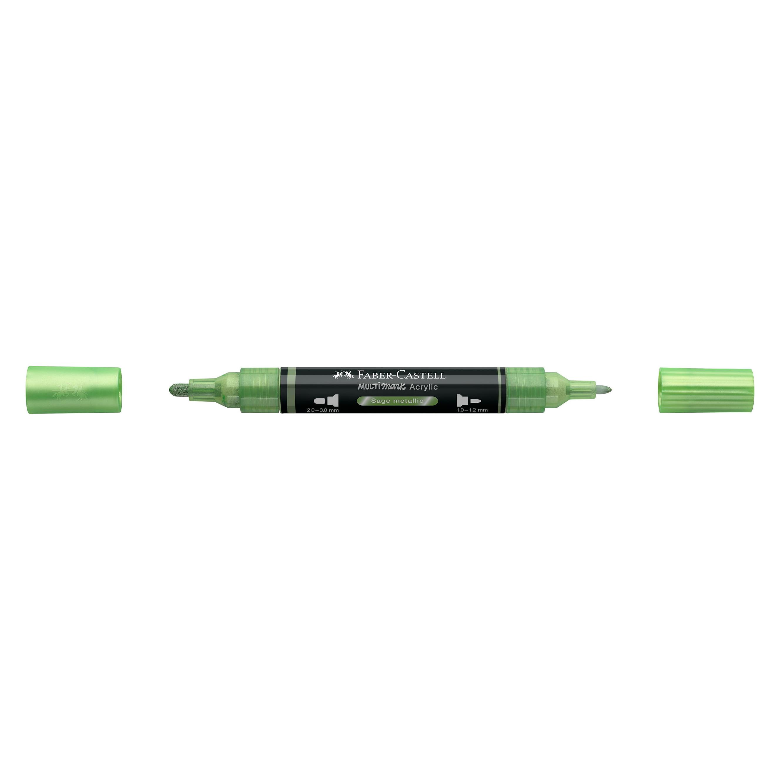 Faber-Castell Multimark Acrylic Marker. sage metallic (1x) (185994)