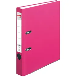 herlitz Ordner Rückenbreite 5 cm DIN A4 Kunststoff pink