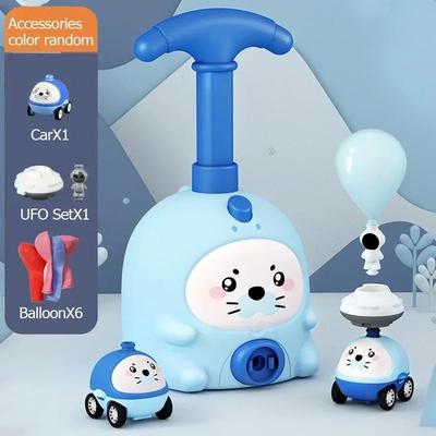 Useful Little Things Kids Balloon Powered Car Launcher Toy STEM Science Learning Set blue Set